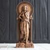 【Wood Sculpture】Persephone statue, Kore figurine, Greek goddess, the queen of the underworld, pagan goddess of spring, wiccan, wicca, altar, witches,
