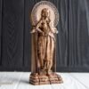 【Wood Sculpture】Persephone statue, Kore figurine, Greek goddess, the queen of the underworld, pagan goddess of spring, wiccan, wicca, altar, witches,