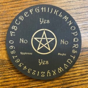 Crystal Grid~Wood Engraved Pendulum Board #2 Crystal Grid - Altar Decoration