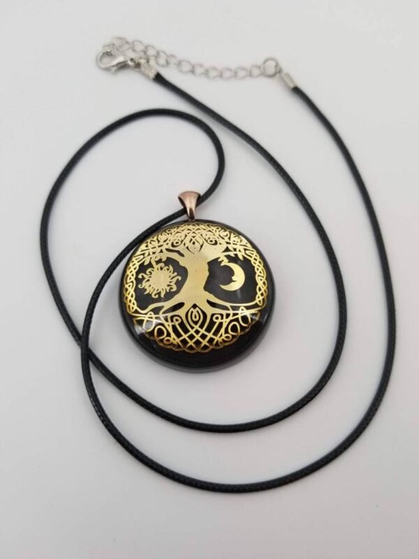 Orgone Energy~Orgonite® Pendant - Tree of Life orgone® energy healing amulet pendant with quartz crystal & EMF protection from cell phones