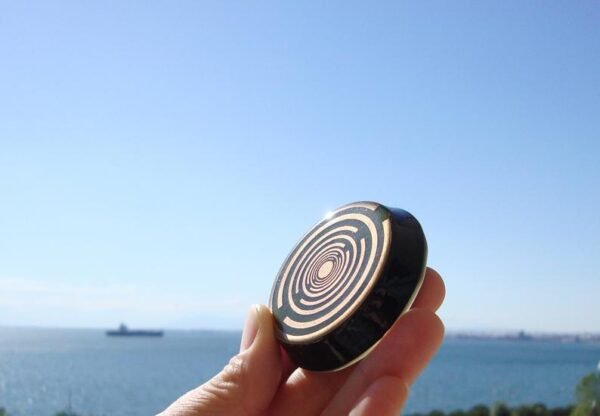 Orgone Energy~Orgone orgonite® Greek-fire all-powerful pocket size, ultimate black & gold power, 2 MWOs, total protection, 5G and EMF block, Golden Ratio