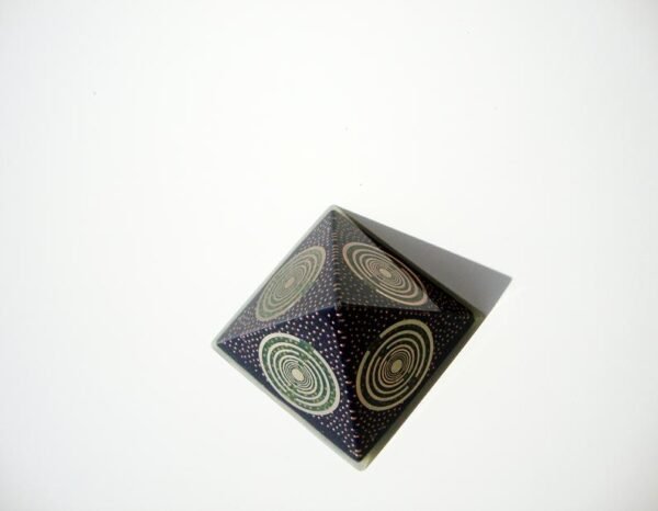 Orgone Energy~Orgone orgonite® Greek-Fire powerful pyramid, 5G & EMF block, 5 MWOs, black tourmaline, ultimate black and gold power, total protection