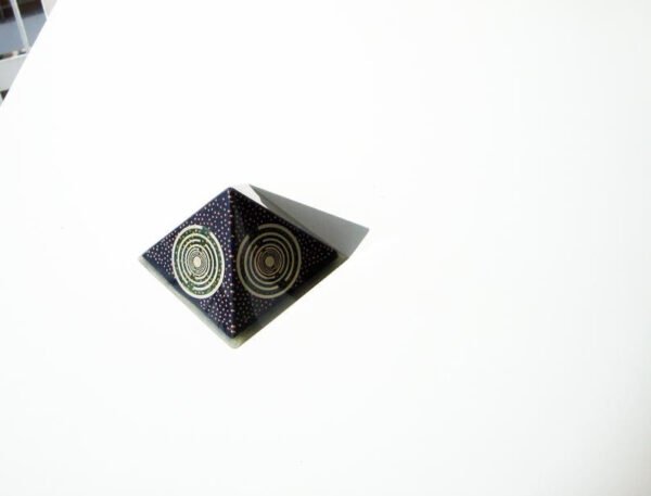 Orgone Energy~Orgone orgonite® Greek-Fire powerful pyramid, 5G & EMF block, 5 MWOs, black tourmaline, ultimate black and gold power, total protection