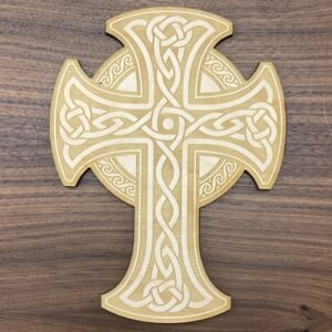 Crystal Grid~Celtic Cross Crystal Grid - Cross Crystal Grid - Celtic Crystal Grid - Wood Crystal Grid - Healing Crystals