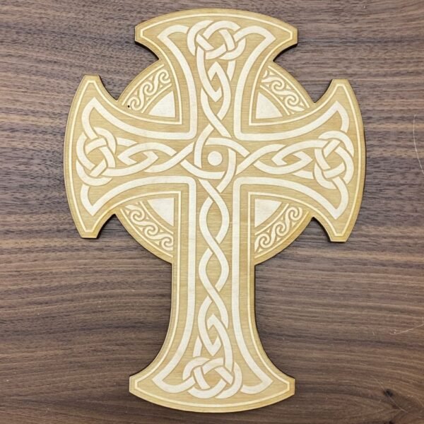 Crystal Grid~Celtic Cross Crystal Grid - Cross Crystal Grid - Celtic Crystal Grid - Wood Crystal Grid - Healing Crystals