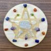Crystal Grid~Celtic Pentagram Moon Crystal Grid - Pentagram Crystal Grid - Crescent Moon Crystal Grid - Triskelion Crystal Grid - Wooden Crystal Grid