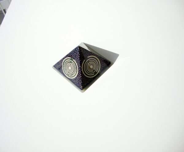 Orgone Energy~Orgone orgonite® Greek-Fire powerful pyramid, 5G & EMF block, 5 MWOs, black tourmaline, ultimate black and gold power, total protection
