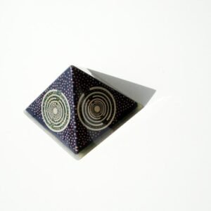 Orgone Energy~Orgone orgonite® Greek-Fire powerful pyramid, 5G & EMF block, 5 MWOs, black tourmaline, ultimate black and gold power, total protection