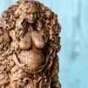 【Wood Sculpture】Gaia, Goddess statue, Greek, Ancient, Mythology, wiccan, wicca, altar, witch, gaelic, mother earth, Nature statue
