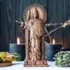 【Wood Sculpture】Athena statue, Greek goddess, ancient, war, victory, wisdom, knowledge, figurine, heathen, wiccan, wicca, altar, witches things