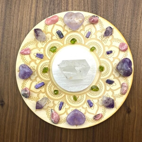 Crystal Grid~Mandala Om Crystal Grid #22 - Altar Decoration