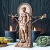 【Wood Sculpture】Hermes, Hermes figurine Greek god pagan god Olympian god wiccan wicca altar druid witch gaelic