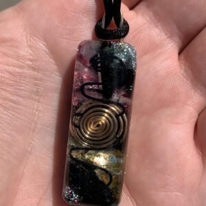Orgone Energy~Black Tourmaline, Citrine, and Rose Quartz Orgone Energy Pendant