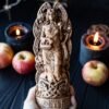 【Wood Sculpture】Idunn goddess of spring, viking pagan asatru heathen god and goddess norse gods altar mythology Wood Sculpture