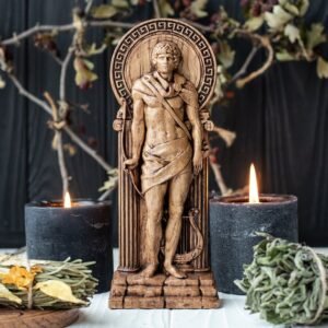 il_794xN.2671632708_ekqq 【Wood Sculpture】Apollo, Apollon figurine Greek god pagan god Olympian god wiccan wicca altar druid witch gaelic