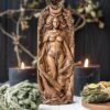 【Wood Sculpture】Moon goddess, Aradia, lunar goddess, celtic, pagan, wiccan, wicca, altar, druid, witches, gaelic, gods
