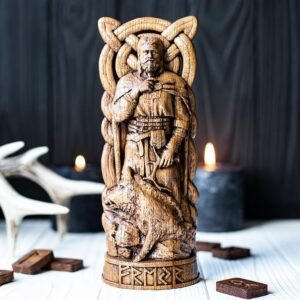 il_794xN.2687629260_5d54 【Wood Sculpture】Freyr, Norse pantheon, viking pagan asatru heathen god and goddess Scandinavian gods altar mythology