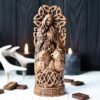 【Wood Sculpture】Freya, norse pantheon, viking pagan asatru heathen goddess and god scandinavian gods altar mythology