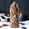 【Wood Sculpture】Thor, Norse pantheon, viking pagan asatru heathen god and goddess Scandinavian gods altar mythology