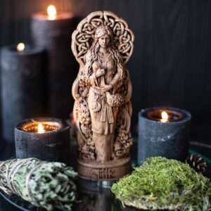 il_794xN.2698406697_jlir 【Wood Sculpture】Eir goddess, viking pagan asatru heathen god and goddess norse gods altar mythology