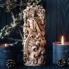 【Wood Sculpture】Manannan Mac Lir , Manannan god statue, Irish gods, pagan god, wiccan, wicca, altar, druid, witches, gaelic, celtic