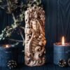 【Wood Sculpture】Manannan Mac Lir , Manannan god statue, Irish gods, pagan god, wiccan, wicca, altar, druid, witches, gaelic, celtic