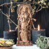 【Wood Sculpture】Hecate, Hekate figurine, Greek goddess, pagan goddess, wiccan, wicca, altar, druid, witches, gaelic