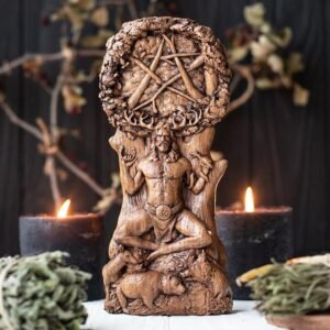 il_794xN.2719385823_mtzf 【Wood Sculpture】Cernunnos horned god, Cernun celtic god, pagan god, wiccan, wicca, altar, druid, gaelic