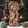 【Wood Sculpture】Cernunnos horned god, Cernun celtic god, pagan god, wiccan, wicca, altar, druid, gaelic