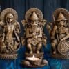 【Wood Sculpture】Thor statue, Mjollnir, Ragnarok, norse gods, wood carving altar heathen asatru viking god and goddes sculpture wooden scandinavian pantheon