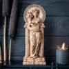 【Wood Sculpture】Demeter statue, figurine, Greek goddess of fertiliti , pagan goddess, wiccan, wicca, altar, witches, gaelic