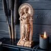 【Wood Sculpture】Demeter statue, figurine, Greek goddess of fertiliti , pagan goddess, wiccan, wicca, altar, witches, gaelic