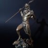 Wiccan Collection~Poseidon Greek Roman God Statue Handmade Bronze Alabaster Sculpure 18cm