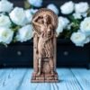 【Wood Sculpture】Artemis statue, Greek goddess figurine, pagan goddess, wiccan, wicca, altar, druid, witches, gaelic