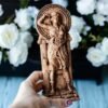 【Wood Sculpture】Artemis statue, Greek goddess figurine, pagan goddess, wiccan, wicca, altar, druid, witches, gaelic
