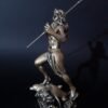 Wiccan Collection~Poseidon Greek Roman God Statue Handmade Bronze Alabaster Sculpure 18cm