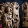 【Wood Sculpture】Njord statue Wood Sculpture, wood carving