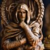 【Wood Sculpture】Loki, Wood, Norse pantheon, viking pagan asatru heathen god and goddess Scandinavian gods altar mythology Wood Sculpture odin statue