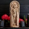 【Wood Sculpture】Hecate statue, Greek goddess, for pagan home altar kit, wicca statue, witches, Hecate key