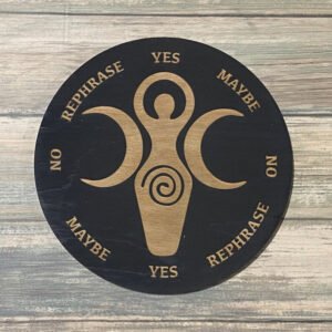 Crystal Grid~Goddess Moon Pendulum Board - Goddess Moon Divination Board - Altar Decoration