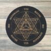 Crystal Grid~Merkaba Metatron's Cube Pendulum Board - Merkaba Divination Board - Altar Decoration - Sacred Geometry
