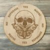 Crystal Grid~Skull Death Moth Pendulum Board - Skull Death Moth Divination Board - Altar Decoration