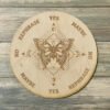 Crystal Grid~Moth Pendulum Board - Moth Divination Board - Altar Decoration