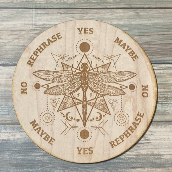 Crystal Grid~Dragonfly Pendulum Board - Dragonfly Divination Board - Altar Decoration