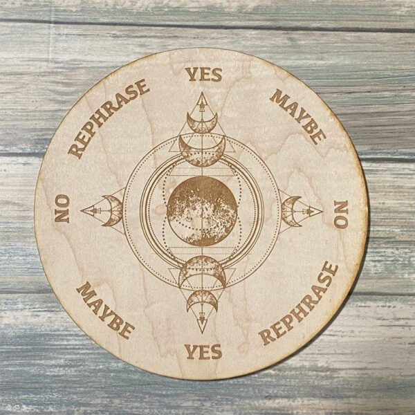 Crystal Grid~Triple Moon Pendulum Board - Triple Moon Divination Board - Altar Decoration