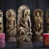 【Wood Sculpture】Skadi statue, Skathi, Skade, norse gods, wood carving altar heathen asatru viking god and goddes sculpture wooden scandinavian pantheon