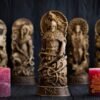 【Wood Sculpture】Tyr, Wood, Norse pantheon, viking pagan asatru heathen god and goddess Scandinavian gods altar mythology Wood Sculpture, Fenrir, Odin, Wotan