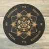 Crystal Grid~Mandala Pendulum Board - Mandala Divination Board - Altar Decoration