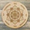 Crystal Grid~Mandala Pendulum Board - Mandala Divination Board - Altar Decoration