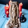 【Wood Sculpture】LILITH statuette, Goddess of Feminine, Astarothn Sumerian Wiccan Wisdom pagan wicca altar witches